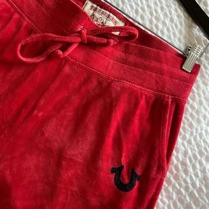True Religion Velour Track Jogger